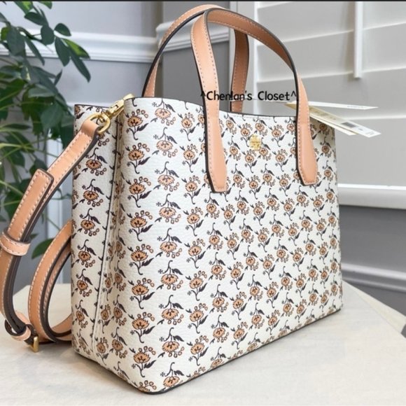 🔥NeW! Tory Burch Blake Small Print Tote - Picture 3 of 13